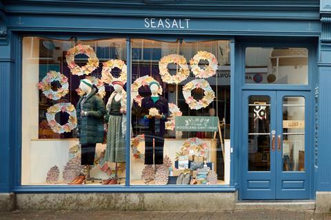 Seasalt Christmas window 2021